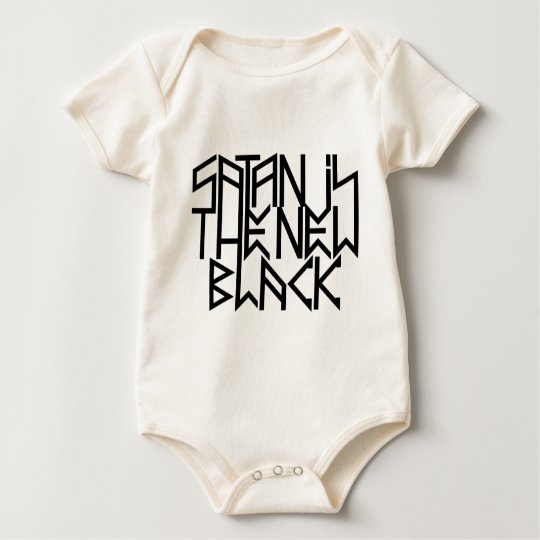 Satan is the new black No.3 (black) Baby Bodysuit