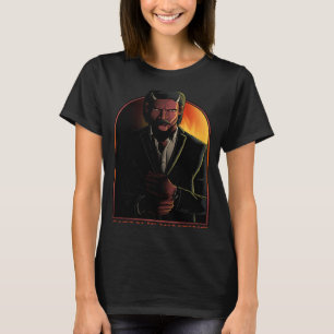Satan Is Waiting Devil Demon 666 Antichrist Occult T-Shirt