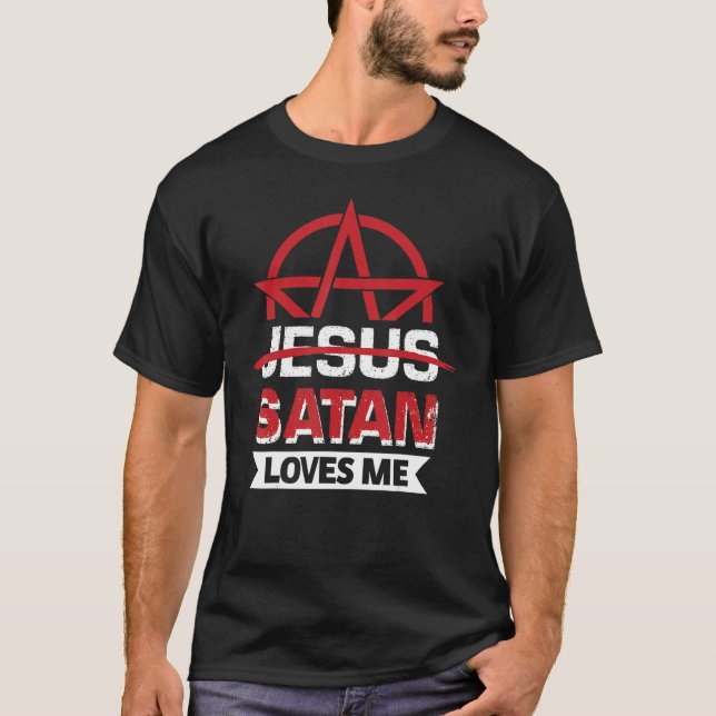 Satan Loves Me Gothic Pride T-Shirt (Front)