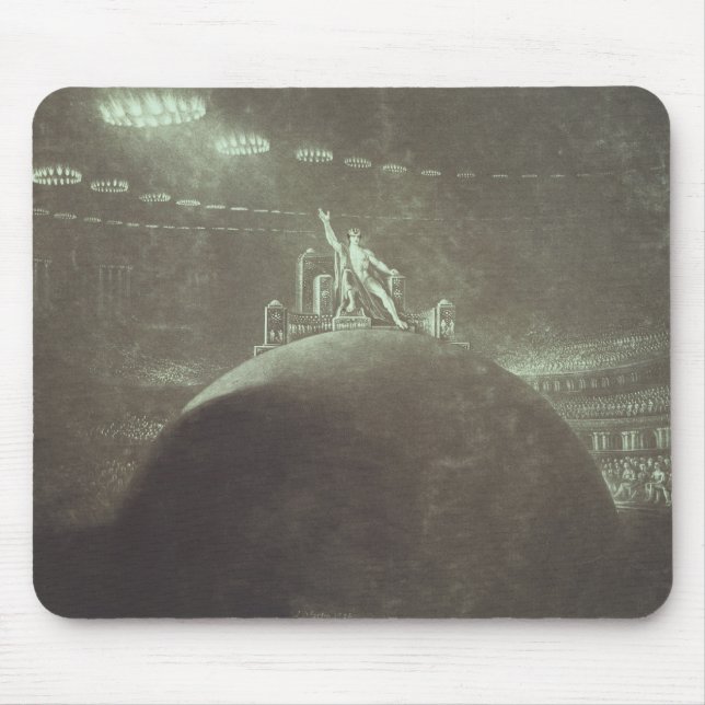 Satan presiding at the Infernal Council, 1824 Mouse Pad (Front)
