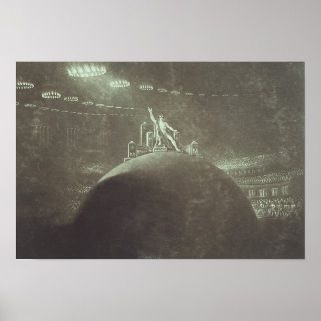 Satan presiding at the Infernal Council, 1824 Poster (Front)