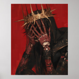 Satan Saint Hyper Realism Oil Painting P Poster