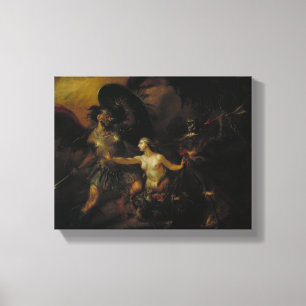 Satan, Sin and Death Canvas Print