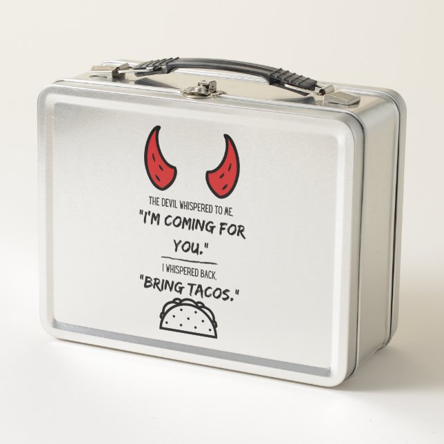 Satan Tacos Lunch Box (Front)
