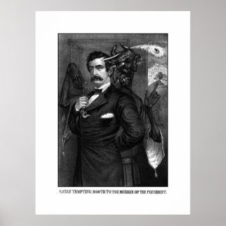 Satan Tempting John Wilkes Booth Poster
