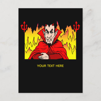 Satan the Devil Add Your Text Postcard