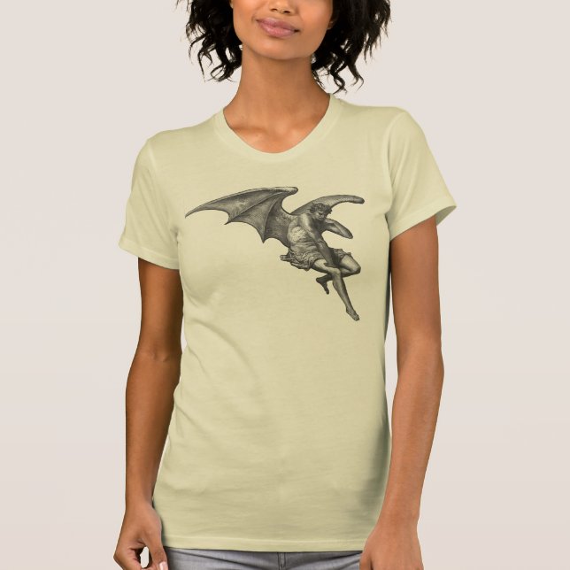 Satan Thinking on light clothes T-Shirt (Front)