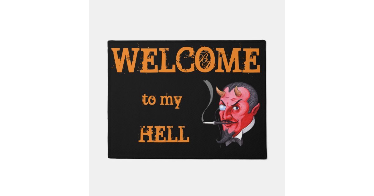 Satan Welcome Doormat Zazzle