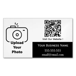 Satandard Business Card Magnet with QR Code