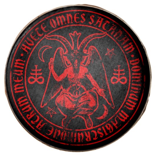 Satanic Baphomet Chocolate Dipped Oreo (Front)