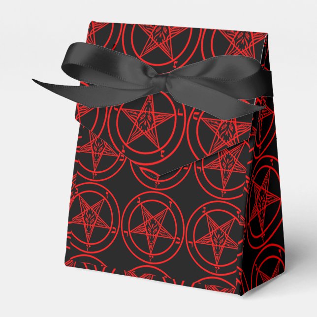 Satanic Baphomet Favor Boxes (Front Side)