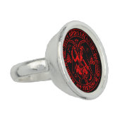 Satanic Baphomet Ring (Side)