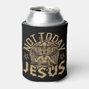Satanic Baphomet Satan Not Today Jesus Tank TopIf Can Cooler