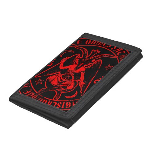 Satanic Baphomet Tri_fold Wallet