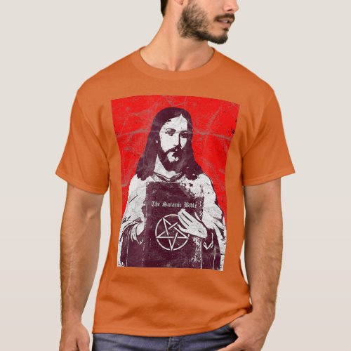 Satanic Bible Jesus _ Atheist Death Metal 666 T_Shirt