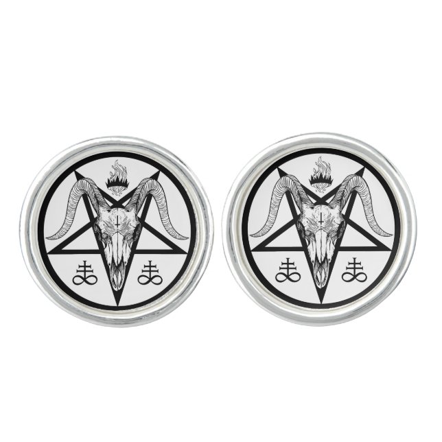 Satanic  cufflinks (Front)