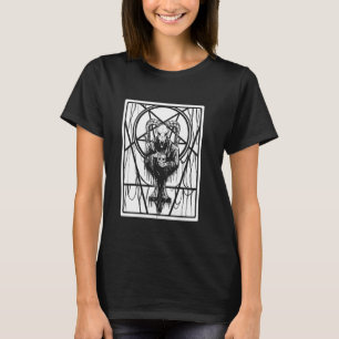 Satanic Dark Art Evil with Skull 666 Pentagram Bap T-Shirt