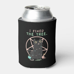 Satanic Demon Cat - Creepy Cute Pastel Goth Christ Can Cooler
