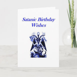 Satanic/Demonolatry Birthday Card