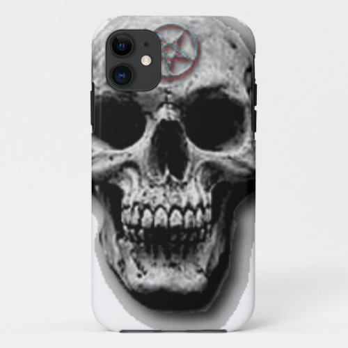 Satanic Evil Skull Design iPhone 11 Case