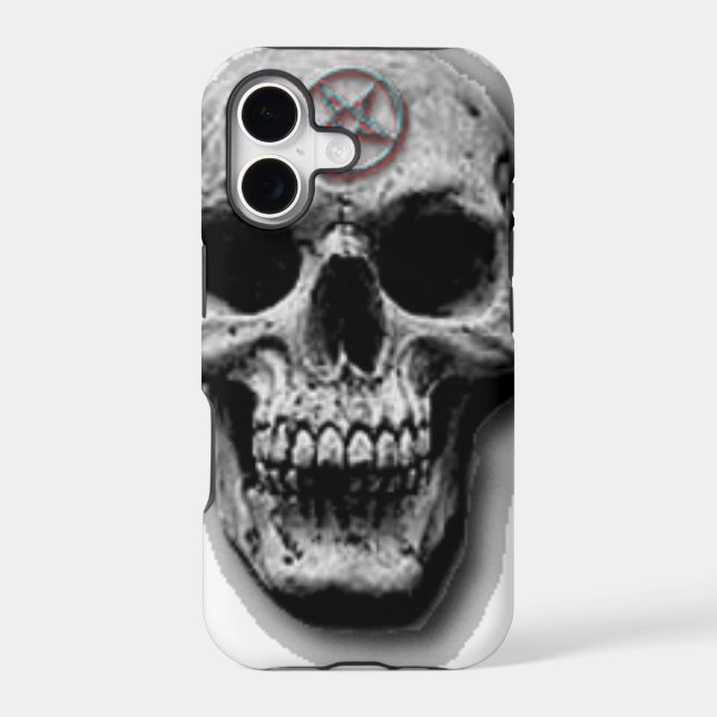 Satanic Evil Skull Design Iphone Case (Back)