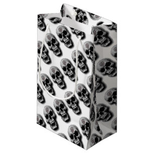 Satanic Evil Skull Design Small Gift Bag
