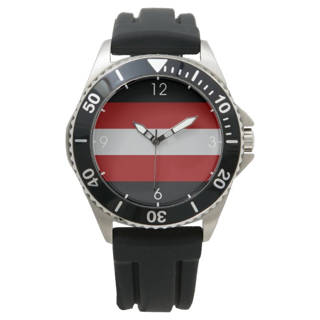 Satanic Flag (Satanism) Watch (Front)