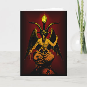 Satanic Goat note/greeting card