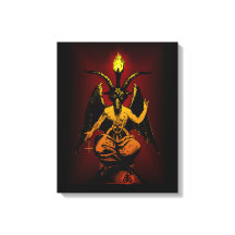 Satanic Goat on Stretched Canvas