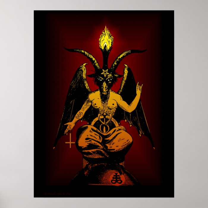 Satanic Goat Wall Art 18x24 Posters