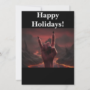 Satanic Happy Holidays Holiday Card