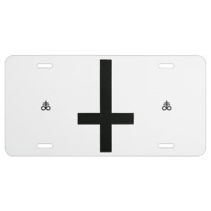 Satanic License Plate