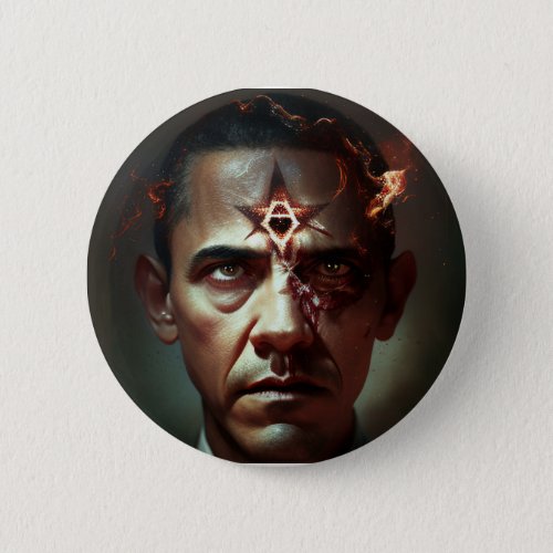 Satanic Obama Revealed Button