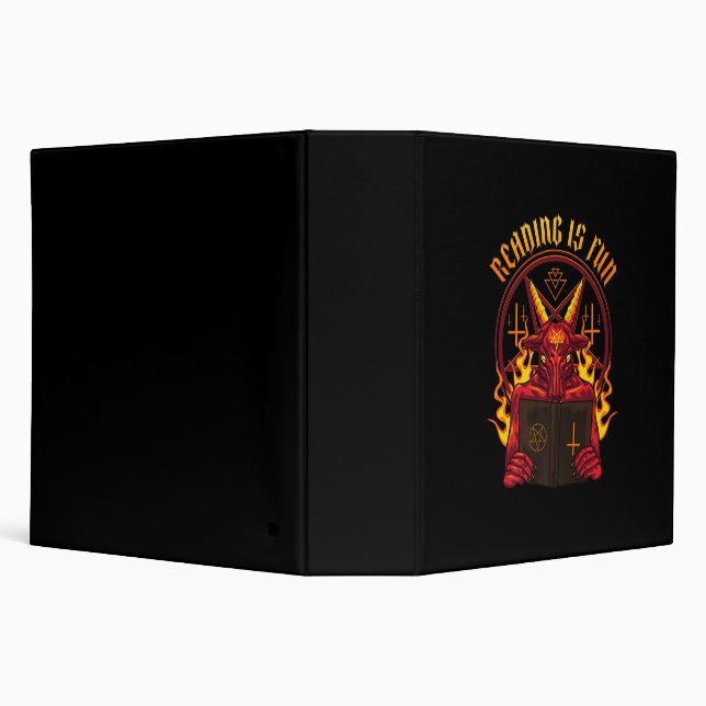 Satanic Pagan Goat Premium 3 Ring Binder (Background)