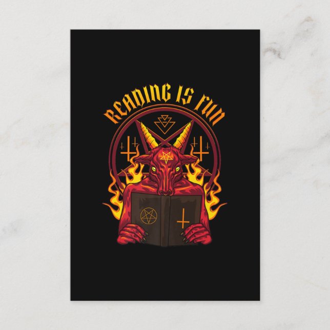 Satanic Pagan Goat Premium Enclosure Card (Front)