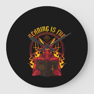 Satanic Pagan Goat Premium Large Clock