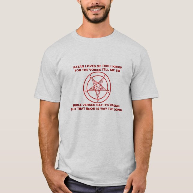Satanic Pentagram Nursury Rhyme T-Shirt (Front)