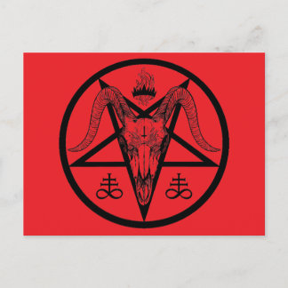 Satanic Pentagram Postcard