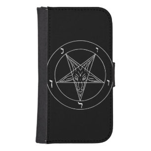 Satanic Pentagram Galaxy S4 Wallet Case