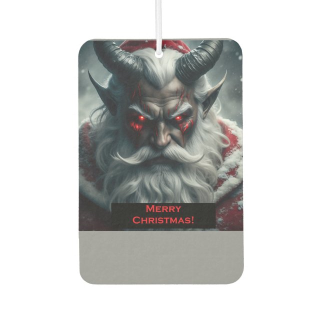 Satanic Santa Air Freshener (Front)