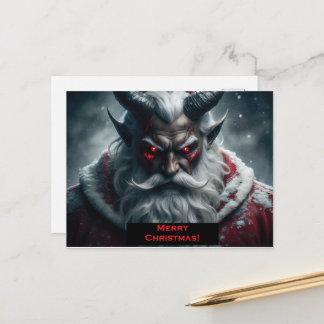 Satanic Santa Postcard