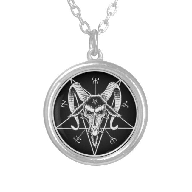 satanic symbol necklace (Front)
