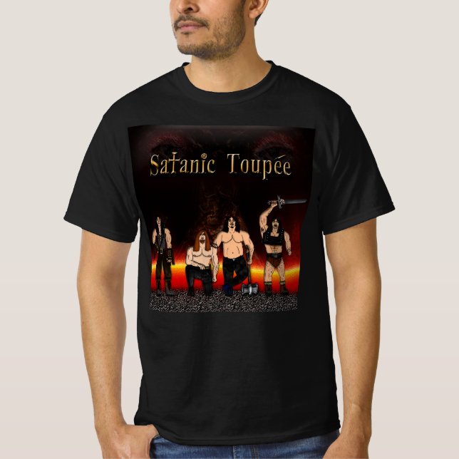 Satanic Toupee "Band Hellscape" Shirt (Front)
