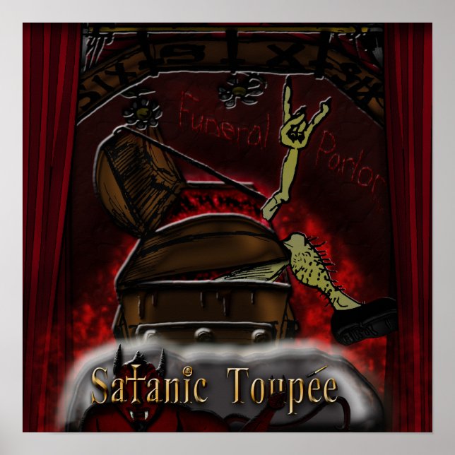 Satanic Toupee "Funeral Parlor" Poster (Front)