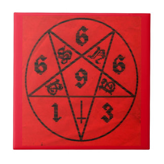 Pentagram Ceramic Tiles | Zazzle