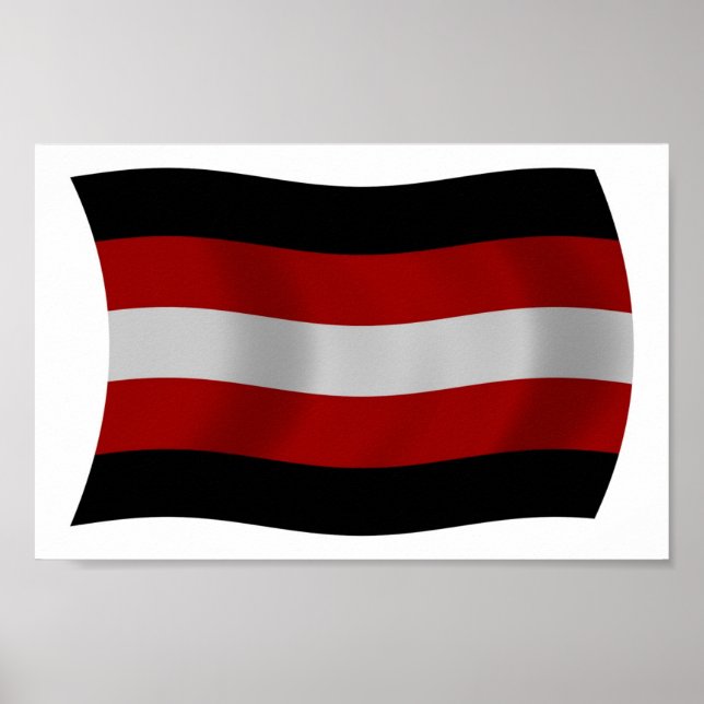 Satanism Flag Poster Print (Front)
