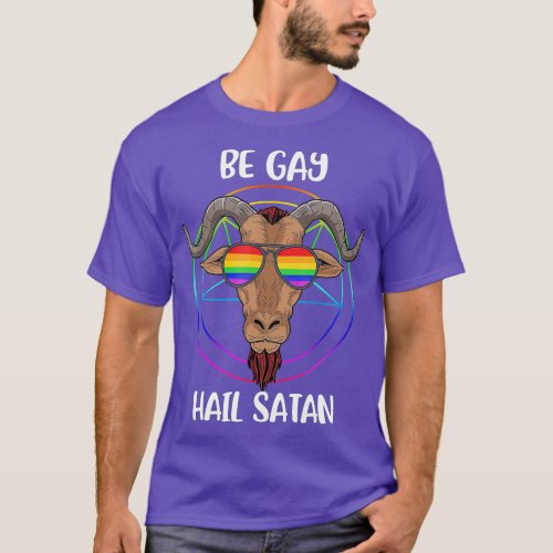 Satanism LGB Satan Gay Pride Homosexual Gift Bapho T_Shirt