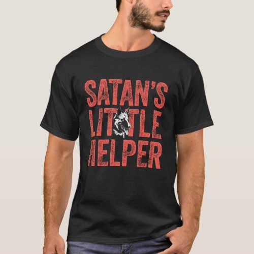 Satans Little Helper Malinois Dutch Shepherd Gift T_Shirt