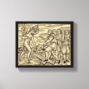 Satan's Witches Reject Christianity 8x10 Canvas Print
