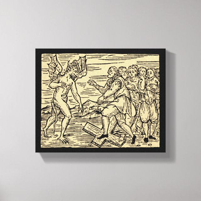 Satan's Witches Reject Christianity 8x10 Canvas Print (Front)